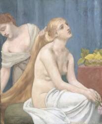 Femme à sa toilette ou La toilette (Pierre Puvis de Chavannes) - Muzeo.com