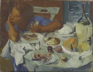 Femme à table (Alexandre Iacovleff) - Muzeo.com