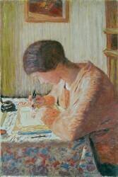 Femme écrivant (Pierre Bonnard) - Muzeo.com