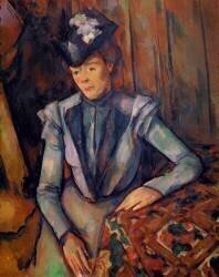 Femme en bleu (Paul Cézanne) - Muzeo.com
