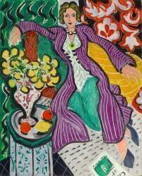 Femme en manteau violet (Henri Matisse) - Muzeo.com