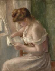 Femme lisant (Auguste Renoir) - Muzeo.com