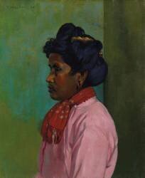 Femme noire avec chemisier rose (Félix Vallotton) - Muzeo.com