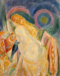 Femme nue lisant (Robert Delaunay) - Muzeo.com