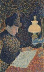 Femme sous la lampe (Paul Signac) - Muzeo.com