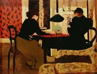 Femmes à la lampe (Edouard Vuillard) - Muzeo.com