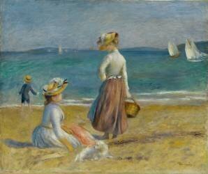 Figures sur la plage (Auguste Renoir) - Muzeo.com