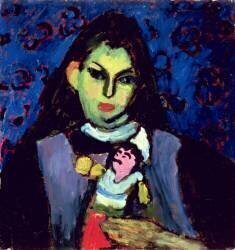 Fille avec poupée (Alexej von Jawlensky) - Muzeo.com