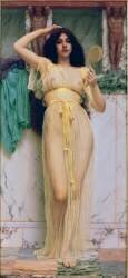 Fille avec un miroir (John William Godward) - Muzeo.com