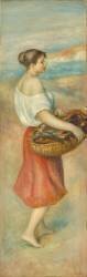 Fille avec un panier de poisson (Auguste Renoir) - Muzeo.com