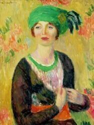 Fille avec un turban vert (William James Glackens) - Muzeo.com