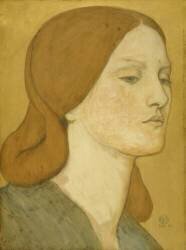 Fille en robe verte (Dante Gabriel Rossetti) - Muzeo.com