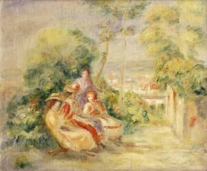 Filles dans un jardin (Auguste Renoir) - Muzeo.com