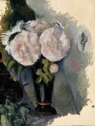 Fleurs dans un vase bleu (Paul Cézanne) - Muzeo.com