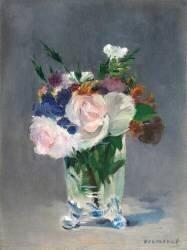 Fleurs dans un vase en cristal (Edouard Manet) - Muzeo.com