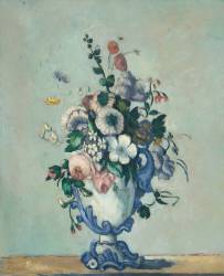 Fleurs dans un vase rococo (Paul Cézanne) - Muzeo.com