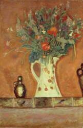 Fleurs sur une cheminée (Pierre Bonnard) - Muzeo.com
