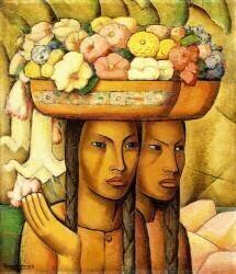 Vendeurs de fleurs (Alfredo Ramos Martinez) - Muzeo.com