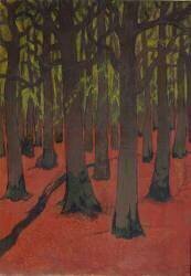 Forêt avec de la Terre Rouge (Georges Lacombe) - Muzeo.com