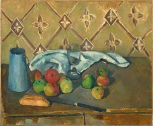 Fruits, serviette et boîte à lait (Paul Cézanne) - Muzeo.com