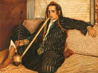 Fumeuse de haschich ou Fumeuse de Tombac (Emile Bernard) - Muzeo.com