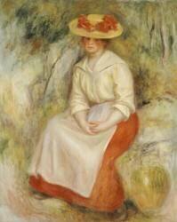Gabrielle au chapeau de paille (Auguste Renoir) - Muzeo.com