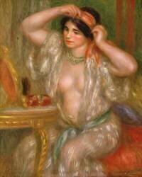 Gabrielle au miroir (Auguste Renoir) - Muzeo.com
