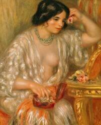 Gabrielle avec des bijoux (Auguste Renoir) - Muzeo.com
