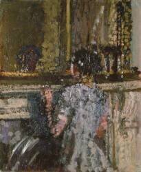 Girl Looking into a Mirror (Walter Richard Sickert) - Muzeo.com