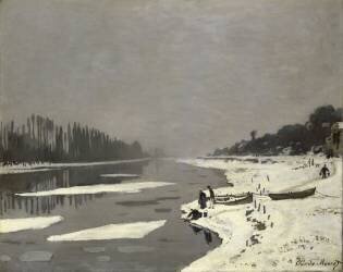 Glaçons sur la Seine à Bougival (Claude Monet) - Muzeo.com