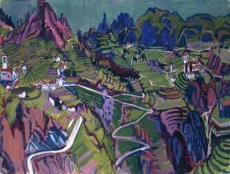 Grand paysage du Tessin (Albert Müller) - Muzeo.com