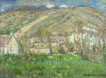 Hamlet dans les falaises près de Giverny (Claude Monet) - Muzeo.com