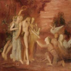 Hésiode et les Muses (Gustave Moreau) - Muzeo.com