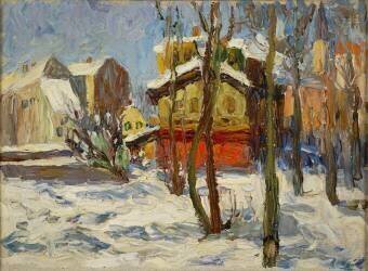 Hiver à Schwabing (Wassily Kandinsky) - Muzeo.com