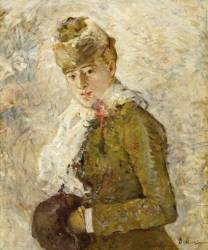 Hiver, la femme au manchon (Berthe Morisot) - Muzeo.com