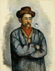 Homme à la pipe (Paul Cézanne) - Muzeo.com