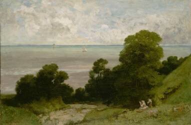 Honfleur ou l'Embouchure de la Seine (Gustave Courbet) - Muzeo.com