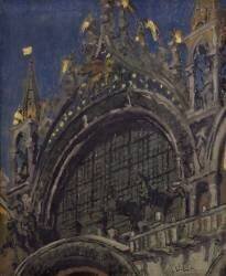 Horses of St. Mark's, Venice (Walter Richard Sickert) - Muzeo.com