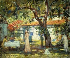 Dans le jardin (Edwin Murray Mackay) - Muzeo.com
