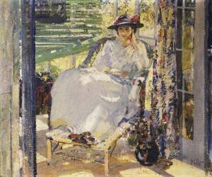 Dans la véranda (Richard Emil Miller) - Muzeo.com