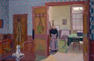 Intérieur avec Mme Mounter (Harold Gilman) - Muzeo.com