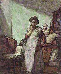 Intérieur avec Mme Mounter (Harold Gilman) - Muzeo.com