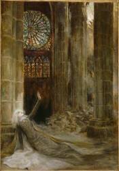 Intérieur de cathédrale (Georges Antoine Rochegrosse) - Muzeo.com