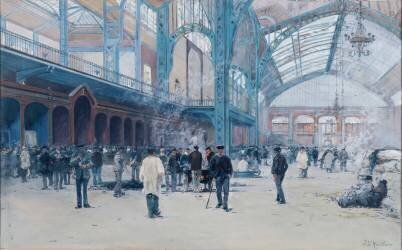 Intérieur de gare (Jacques L'Huillier) - Muzeo.com