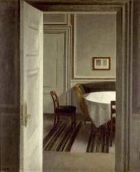 Intérieur, Strandgade, 30 (Vilhelm Hammershoi) - Muzeo.com