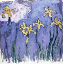 Iris jaune avec nuage rose (Claude Monet) - Muzeo.com