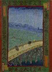 Japonaiserie : Le pont sous la pluie (Vincent van Gogh) - Muzeo.com