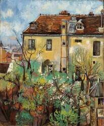 Jardin dans la rue Cortot (Suzanne Valadon) - Muzeo.com