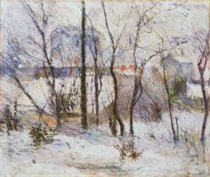 Jardin sous la neige (Paul Gauguin) - Muzeo.com