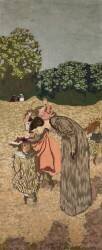 Jardins publics:l'interrogatoire (Edouard Vuillard) - Muzeo.com